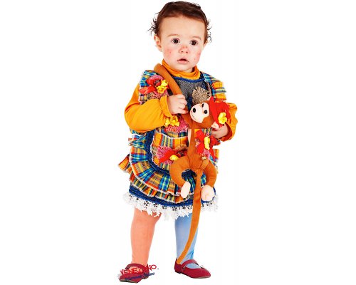 Costume di carnevale PICCOLA PIPPI LUSSO